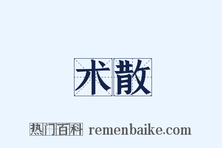 术散是什么意思的图片